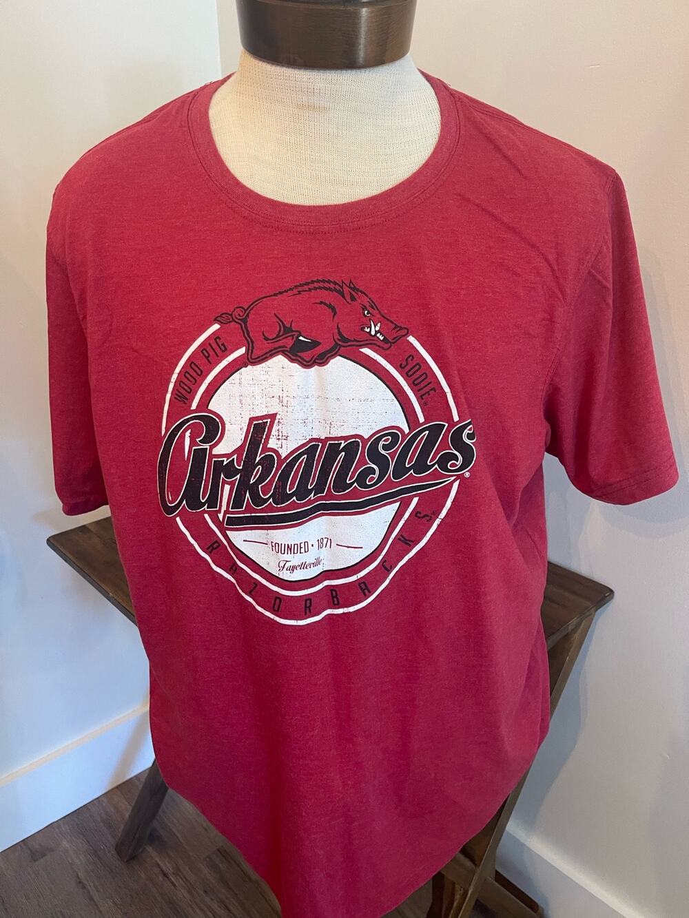 University of Arkansas Razorbacks Red Tee Size XXL